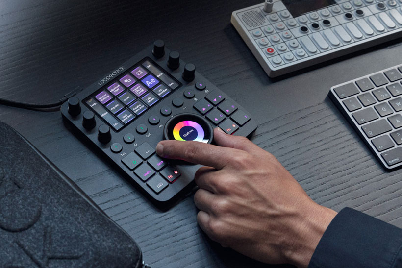 A Loupedeck video editing console